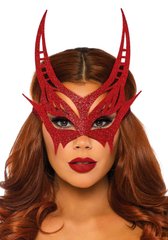 Блискуча маска диявола Leg Avenue Glitter devil mask O/S - картинка 1