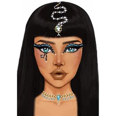 Наклейка з коштовностями Leg Avenue Клеопатри Cleopatra face jewels sticker O/S - картинка 1