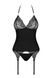 Корсет Obsessive 828-COR-1 corset, Черный, S/M - зображення 3