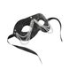 Мереживна маска, декорована ланцюгами, зі стрічками для зав'язування, чорний - зображення 1
