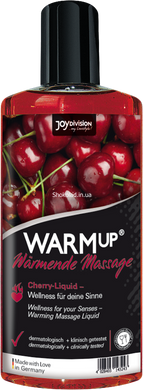 Съедобное разогревающее масажное масло Joy Division WARMup Cherry, 150 мл - картинка 1
