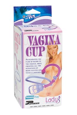Вакуумна помпа для жінок Vagina Cup with Intra Pump, Рожевий - картинка 2