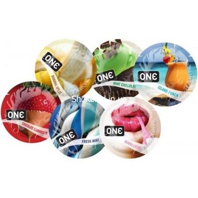 Презерватив оральний One Flavor Waves м'ята з шоколадом (Ціна за 5 шт) - картинка 2