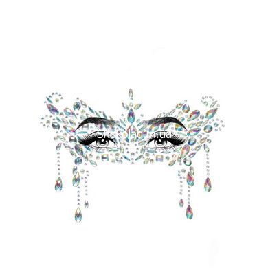 Наклейки для лица Diamond Sticker Masquerade White Leg Avenue - картинка 2