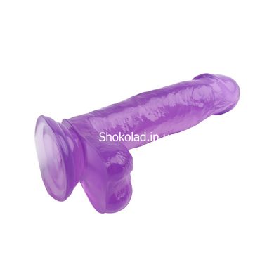 Фалоімітатор на присосці фіолетовий Chisa Hi-Rubber 17,5*3,6 см - картинка 5