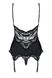 Корсет Obsessive 810-COR-1 corset & thong black L/XL - изображение 2