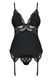 Корсет Obsessive 810-COR-1 corset & thong black L/XL - изображение 3