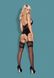 Корсет Obsessive 810-COR-1 corset & thong black L/XL - зображення 5