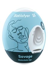 Самозмащувальний мастурбатор Satisfyer Masturbator Egg Savage - картинка 1