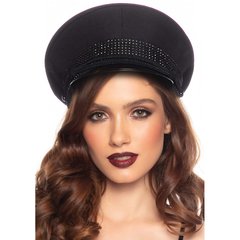Офицерская шляпа Festival Officer Hat от Rhinestone Leg Avenue, черная - картинка 1