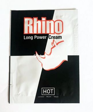 Продлевающий крем Rhino Long power Cream (пробник), 3 мл - картинка 1