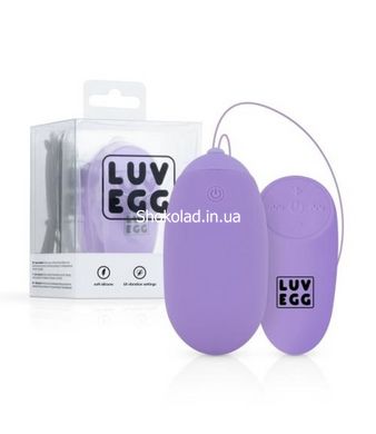 Вагінальне яйце з вібрацією та дистанційним пультом Luv Egg XL лілове - картинка 2