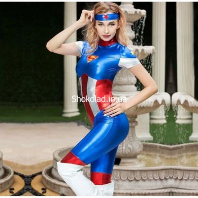 Еротичний костюм "відважна Supergirl", 2 предмета - картинка 4
