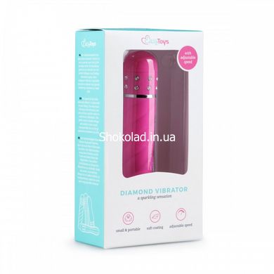 Вібратор ребристий Love Diamond Vibrator рожевий, 11.4 см - картинка 5