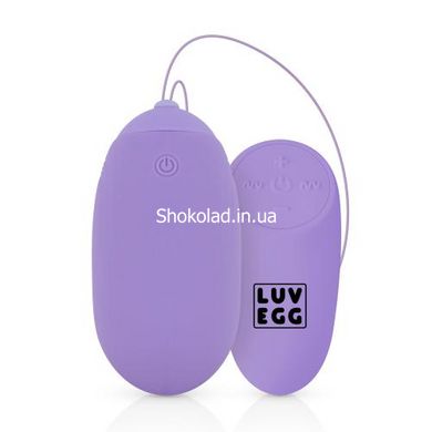 Вагінальне яйце з вібрацією та дистанційним пультом Luv Egg XL лілове - картинка 4