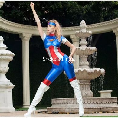 Еротичний костюм "відважна Supergirl", 2 предмета - картинка 1