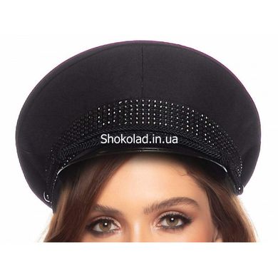 Офицерская шляпа Festival Officer Hat от Rhinestone Leg Avenue, черная - картинка 2