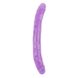 Фалоімітатор двосторонній фіолетовий Chisa Hi-Rubber 32,5 см * 3,5 см, Фіолетовий - зображення 2