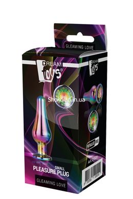 Dt21820 анальна пробка конічної форми Dream Toys GLEAMING LOVE COLOURED PLEASURE PLUG S - картинка 2