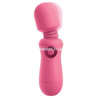 Вібратор мікрофон OMG! Wands #Enjoy, з гнучкою головкою, рожевого кольору, 15 х 4 см - картинка 3