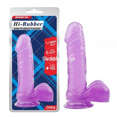 Фаллоимитатор на присоске Chisa Hi-Rubber 7.7, Purple - картинка 5