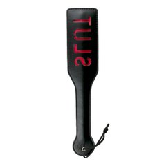 Паддл із написом Slut від Easy Toys, чорний з червоним, 33 см - картинка 1