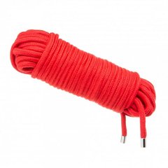 Мотузка для бондажа LOVE ROPE Red, 20 м, Червоний - картинка 1