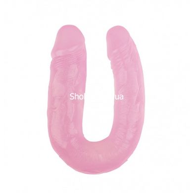 Фалоімітатор подвійний Chisa Hi-Rubber 14 Pink, Рожевий - картинка 1