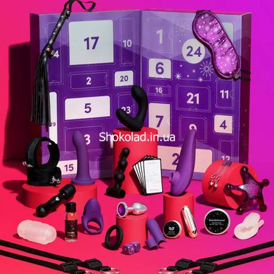 Адвент календар (24 предмети) Lovehoney Couple's Advent Calendar Фіолетовий - картинка 8