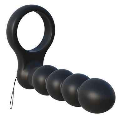 Насадка для подвійного проникнення Pipedream C-Ringz Remote Control Double Penetrator Dildo, Black - картинка 6