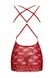 Сорочка Obsessive 860-CHE-3 chemise & thong red S/M - изображение 4