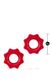 Набір ерекційних кілець STAY HARD Nutz RED, Червоний, Розмір посилки : 8,50 х 14,00 х 2,50 - зображення 4