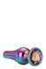 DT21822 Анальная пробка конической формы Dream Toys GLEAMING LOVE COLOURED PLEASURE PLUG L - изображение 4