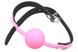 Кляп силіконовий Silicone ball gag metal accesso pink - зображення 4