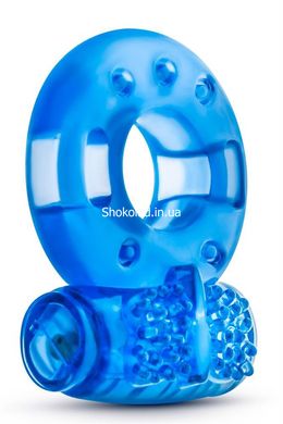 Набор вибро-эрекционных колец Stay Hard Blush 2 шт, голубые, 3.8 см - картинка 2