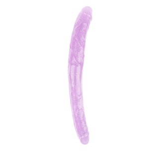 Фалоімітатор подвійний Chisa 17.7 INCH Hi-Rubber 45 см, Purple - картинка 1