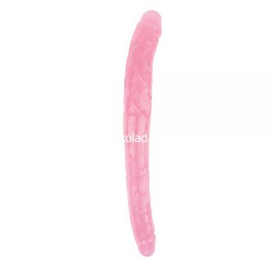 Фалоімітатор подвійний Hi-Rubber 45 см, Pink, Рожевий - картинка 2