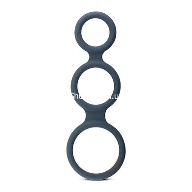 Тройное силиконовое кольцо Boners для пениса Triple Ring - картинка 1