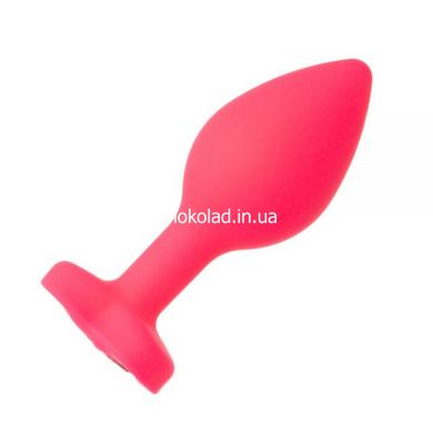 Анальная Pink Silicone Heart Light Pink,M - картинка 3