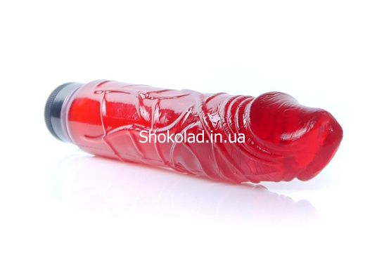 Вібратор реалістичний червоний Vibrator-Juicy Jelly - Multispeed Red - картинка 5