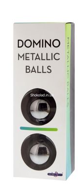 Металеві вагінальні кульки DOMINO METALLIC BALLS, SILVER - картинка 4