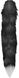 Анальная пробка с хвостом Anal plug faux fur fox tail black polyeste - изображение 1