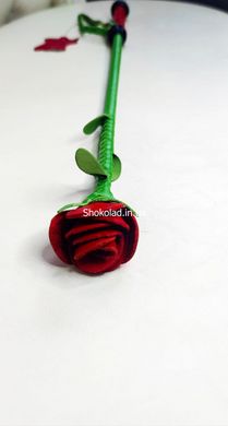 Стек троянда Kid Grain Leather Rose Crop With Calf Leather Rose - картинка 2