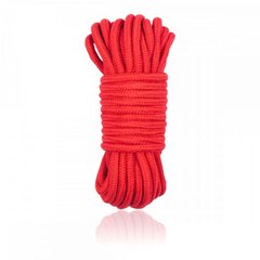 F61290 мотузка бондажна для шибарі червона 10 м, Червоний - картинка 1