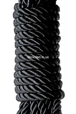 Мотузка для бондажа BLAZE DELUXE BONDAGE ROPE 5M BLACK, Черный - картинка 5