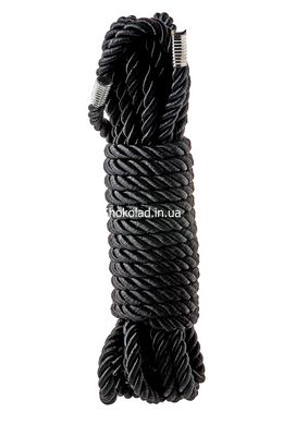 Мотузка для бондажа BLAZE DELUXE BONDAGE ROPE 5M BLACK, Черный - картинка 4