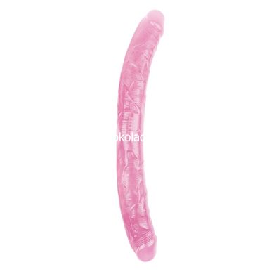 Фалоімітатор двосторонній рожевий Chisa Hi-Rubber 18 INCH - картинка 2