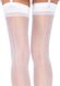 Панчохи сексуальні One Size Lynn Sheer Backseam Stockings від Leg Avenue, білі - зображення 2
