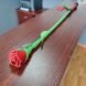 Стек троянда Kid Grain Leather Rose Crop With Calf Leather Rose - зображення 3